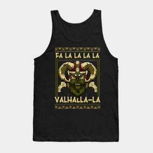 Christmas Santa Viking Fa La La La La Valhalla La Tank Top